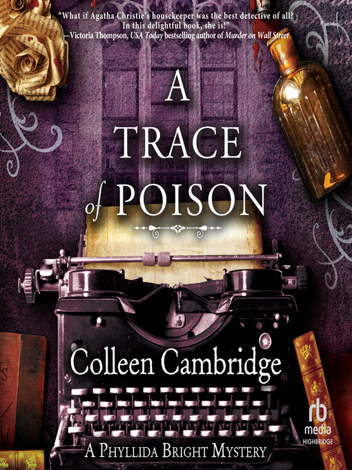 Title details for A Trace of Poison by Colleen Cambridge - Wait list